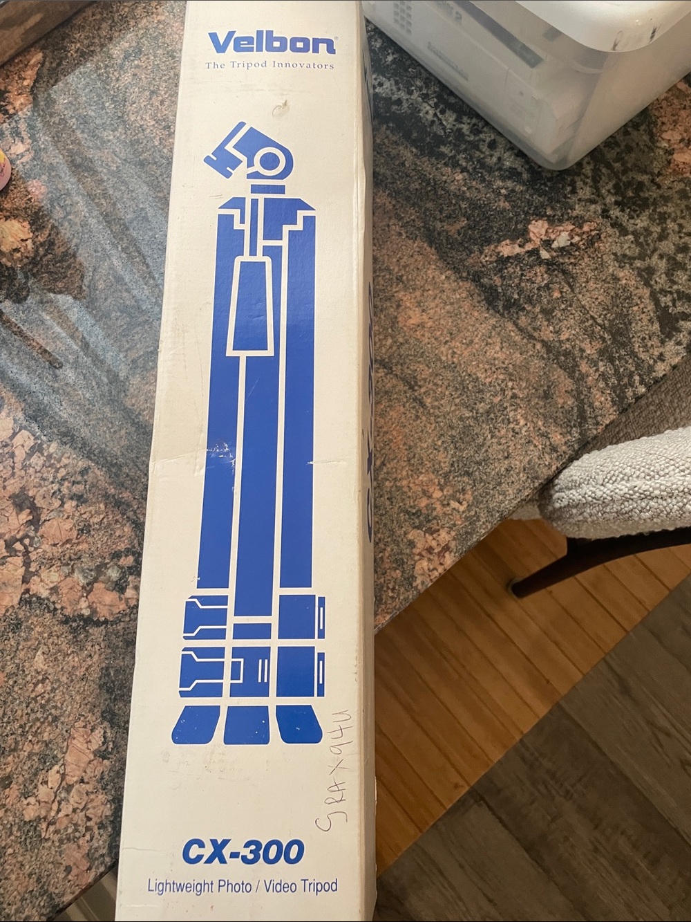 CX-300 Tripod Wall Art Print in White and Blue